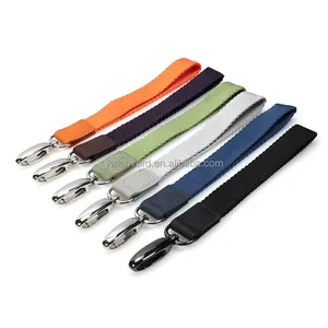 High Quality Cell Phone Lanyard Real Leather Wrist Keychain Patch Pad Lanyards