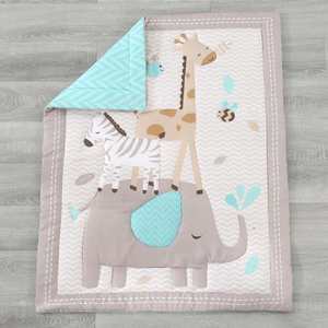 Ensemble de literie pour berceau de bébé en forme d'éléphant de taille standard, 3 pièces, ensemble de literie pour nourrissons et bébés avec édredon, drap-housse, jupe de berceau - Product Image 3