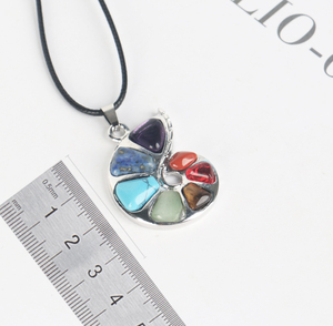 DIY Natural Chakra <b>Crystal</b> Stone Pendant <b>Necklace</b> <b>Crystal</b> Stone <b>Holder</b> <b>Necklace</b> - Product Image 2