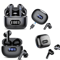 Écouteurs sans fil TWS avec 48h d'autonomie, Bluetooth 5.4, appels clairs, étanchéité IP7, affichage LED, son stéréo HiFi, nouveaux écouteurs intra-auriculaires