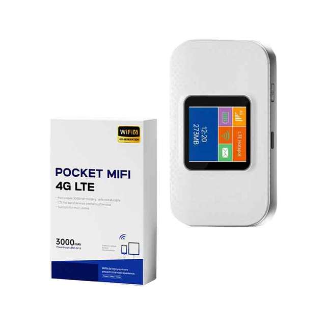 Mini WIFI Hotspot with SIM Card Slot Mifi 4G Lte WiFi Router Portable Modem 3000mAh Wireless Pocket Wifi Router