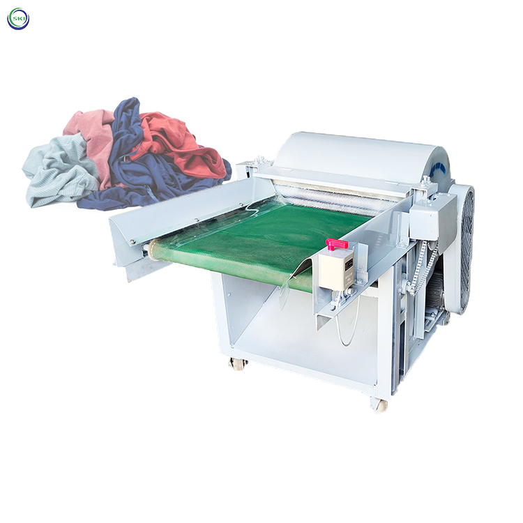 Automatic Fabric Waste Recycling Machine Waste Fabric Fiber Opening Machine Fabric Shredder Machine for Textile