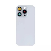 Verre arrière OEM avec cadre métallique magnétique Lunettes pour iPhone 15 15 pro max Couvercle du boîtier de la batterie Pièces de rechange en verre de la porte arrière