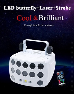 New LED + Laser Derby Ánh Sáng Nhấp Nháy Hiệu Ứng Đèn Flash Trang Trí Bên Disco Dẫn Ánh Đèn Sân Khấu Đèn - Product Image 3