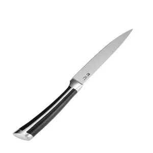 Penjualan Terbaik 5-Inch multi-fungsi pisau utilitas baja tahan karat pengecoran tempa pegangan pisau logam sekali pakai