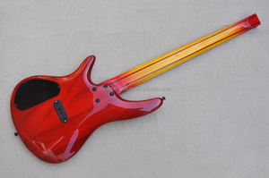 Guitare électrique sans tête Flyoung Cherry Sunburst <span class=keywords><strong>5</strong></span> <span class=keywords><strong>cordes</strong></span>, instruments à <span class=keywords><strong>cordes</strong></span>, corps en acajou - Product Image 6