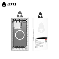 ATB vente en gros porte-anneau magnétique Invisible étanche antichoc TPU + PC étui de téléphone anti-empreintes digitales pour