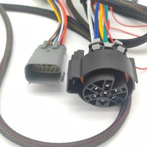 12 핀 Molex Mx150 커넥터 및 Deutsch 2 핀 Dt 블랙 커넥터가 있는 맞춤형 7 핀 RV 트레일러 플러그 소켓 배선 하네스 - Product Image 4