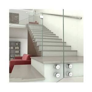 스테인레스 스틸 유리 레일 스탠드 오프 유리 클램프 90 도 유리 벽 고정 난간 브래킷 난간 홀더 핀 브래킷 - Product Image 5