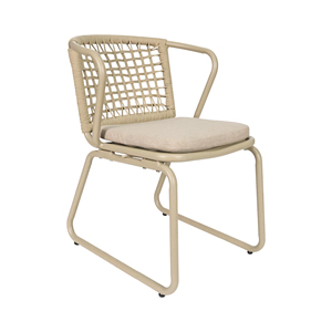 Fulin <span class=keywords><strong>Nisco</strong></span> เชือกผูกลูกออกแบบเก้าอี้อลูมิเนียมลานสวนพักผ่อนกลางแจ้ง - Product Image 3