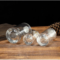 Lucency pompa penyemprot disegel 25ml/50ml/100ml botol kaca sampel parfum Crimp kosong