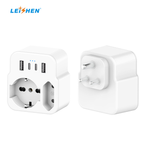 Adaptateur de <span class=keywords><strong>prise</strong></span> de voyage UE, multiprise avec 2 prises AC + 2 USB-A + 2 ports de charge rapide Type-C - Product Image 5