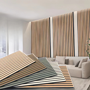 Paneles acústicos 3D <span class=keywords><strong>de</strong></span> listones <span class=keywords><strong>de</strong></span> chapa <span class=keywords><strong>de</strong></span> madera modernos con diseño <span class=keywords><strong>de</strong></span> modelo 3D para insonorización <span class=keywords><strong>de</strong></span> <span class=keywords><strong>paredes</strong></span> <span class=keywords><strong>interiores</strong></span> <span class=keywords><strong>de</strong></span> hoteles - Product Image 1