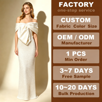 Robe de soirée de luxe en satin perlé, longue, coupe trapèze, antistatique, naturelle, asymétrique à une épaule avec nœud, pour femme, idéale pour mariage ou cérémonie (Abiye)