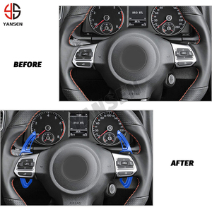 ABS DSG Shift Paddle per <span class=keywords><strong>VW</strong></span> Golf 5 MK5 GOLF 6 MK6 gti <span class=keywords><strong>Tiguan</strong></span> CC Beetle Shift Shift parti del volante - Product Image 4