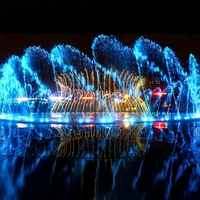 Musikalische Schwimmende Springbrunnenanlage, Spezielle Runde & Quadratische Wasserspiele für Seen, Parks und Plätze