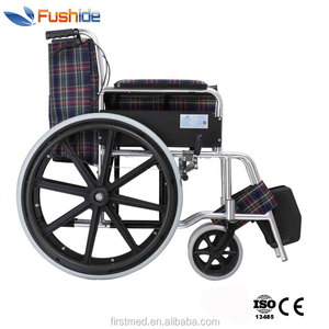 Silla de ruedas plegable Manual de aluminio, con rueda trasera de 24 pulgadas y rueda delantera de <span class=keywords><strong>8</strong></span> pulgadas - Product Image 3