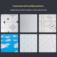 Matériaux de plafond suspendu en PVC, panneau en plastique rectangulaire, plafond décoratif 3000x300mm, salon, cuisine, salle de bain