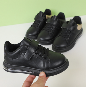 รองเท้าผ้าใบสีดำสำหรับเด็ก พื้นนุ่ม รองเท้าลำลองสำหรับเด็กผู้ชาย รองเท้าวิ่งลำลองสำหรับเด็ก - Product Image 5