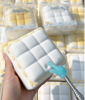 Hachimi Tofu Fermenté en Mousse PU, Jouet Squishy en Forme de Nourriture à Remontée Lente, Doux à Presser, Anti-stress, Artéfact de Collection, Vente en Gros