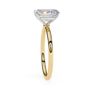 Anillo Clásico de Oro Amarillo con Diamantes para Mujer, Aspecto Lujoso, Elegante, Joyería de Moda para Uso Diario - Product Image 1