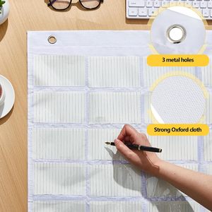 ที่ใส่บัตร36ช่องกระเป๋าใส่บัตรที่แขวนติดผนังสำหรับ<span class=keywords><strong>ตู้</strong></span><span class=keywords><strong>เสื้อผ้า</strong></span><span class=keywords><strong>ว</strong></span>ัสดุอ๊อกฟอร์ดง่ายต่อการจัดระเบียบ - Product Image 2