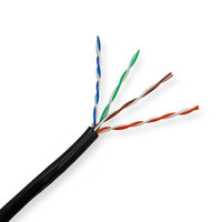 Cable de Red Cat5e UTP FTP SFTP 24AWG CCA CU, Cable UTP Sólido Cat5e, Cable Ethernet con Cubierta de PVC, 1000 pies
