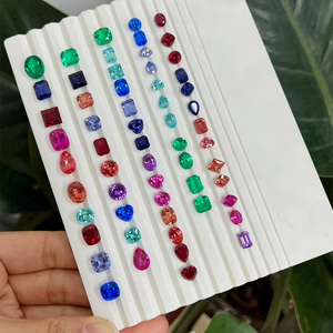Zafiro Cultivado en Laboratorio Goldleaf, Forma Cojín, Gema Suelta, Zafiro de Color Loto Rojo de Alta Calidad para Joyería - Product Image 6