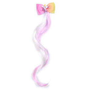 Accessori per ragazze bambini fiocchi per <span class=keywords><strong>capelli</strong></span> <span class=keywords><strong>capelli</strong></span> Glitter intrecciati ricci sfumati estensioni dei <span class=keywords><strong>capelli</strong></span> per bambini per bambini - Product Image 5