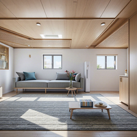 Maison conteneur détachable et extensible de 10, 20 ou 40 pieds avec 3 chambres, design moderne pour usage résidentiel