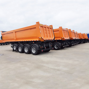 Rimorchio Ribaltabile Idraulico LSXC 50 Tonnellate 4 Assi per Camion Commerciale in Vendita - Product Image 3