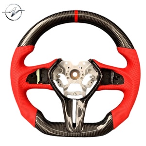 Volant personnalisé en cuir noir et <span class=keywords><strong>fibre</strong></span> de carbone pour Infiniti G25/Q50/Q60/G37/QX50/Q50 2017-2024 - Product Image 5