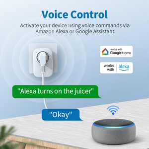 16A 3680W Smart WLAN-Stecker Stromüberwachung <span class=keywords><strong>Timer</strong></span> Zeitplan EU-Wandstecker Fernbedienung Schnelllade-Stecker - Product Image 5