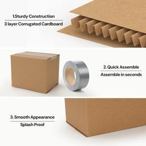 Grande quantité de boîtes en carton ondulé plates, cartons de stockage d'entrepôt, cartons ondulés économiques, emballages pour expédition quotidienne - Product Image 5