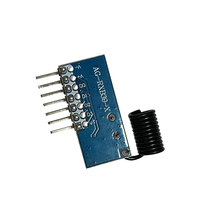Module récepteur sans fil RF Aiba 433 MHz avec décodeur de code d'apprentissage, arrêt automatique, 4 boutons, ABS universel - Télécommande RXB39-X