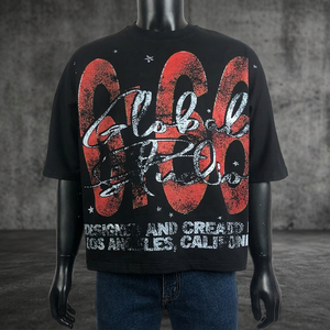 Camiseta Casual Oversize de Algodón Grueso de 250 g/m² para Hombre OATH BIRD, Corte Boxy, Impresión DTG, Transpirable, Anti-Pilling - Product Image 4