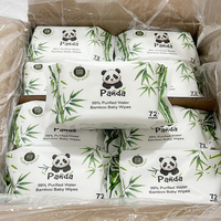 Lingettes en bambou personnalisées avec logo OEM, vente en gros, extra épaisses, douces, à couvercle rabattable, jetables, pour les mains, la bouche et les bébés