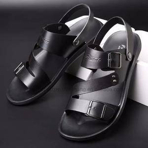 Hot Sell Men's Sandals Summer Beach Flat <b>Shoes</b> Large Size Non-slip <b>Soft</b> Sandals Casual Rubber Designer Slippers for Men. - Product Image 3