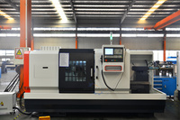 Tour CNC horizontal à lit plat haute précision CK6160V 220V, usage moyen, contrôleur GSK, précision de positionnement de 0,002 mm