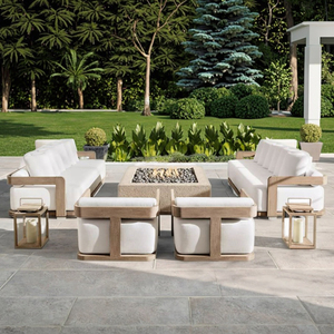 Juego de mesa y silla de madera de teca maciza de alta calidad para hotel y restaurante, diseño moderno para <span class=keywords><strong>muebles</strong></span> de patio al aire libre - Product Image 3