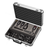 Ensemble de microphones à condensateur métalliques DP7 7 pièces, portable et durable, avec étui de transport en aluminium pour kit de micros de karaoké et de batterie