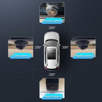 Caméra panoramique 360° d'origine pour Toyota Corolla Cross, système de caméra à vue aérienne 4 canaux 1080p avec trajectoire dynamique