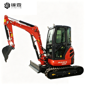 <span class=keywords><strong>Mini</strong></span>-excavatrice certifiée EPA de 3,5 tonnes pour moteur diesel, chenilles hydrauliques <span class=keywords><strong>en</strong></span> caoutchouc, protection de la pelouse, cabine fermée, climatisation, zéro déplacement - Product Image 2