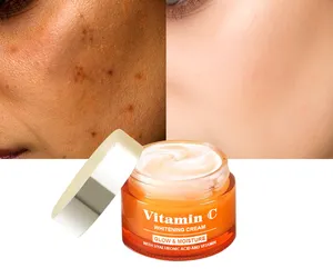 OEM Coreano Natural Orgânica Cuidados Com A Pele Hidratante Vitamina C Clareamento Rosto Creme Lição Private Label para Anti-envelhecimento Face Care