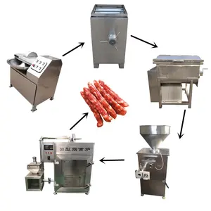 Máquina industrial para hacer salchichas Línea de producción automática de salchichas con el precio más bajo