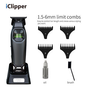 IClipper-I812 Tagliacapelli Professionale Senza Fili con Motore a Rotore Esterno, Velocità Regolabile, Batteria da 2500mAh per Rifinitura della <span class=keywords><strong>Barba</strong></span> - Product Image 3