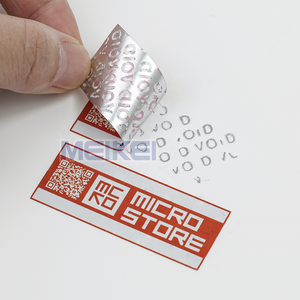 Etichette a prova di manomissione in oro Logo personalizzato vuoto di garanzia impermeabile se rotto adesivi di sicurezza per cosmetici e profumi - Product Image 4