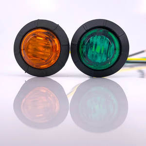 Feu latéral de camion Ambre Bleu Vert Orange Blanc 12v 2835 3 LED PC Matériel 100lm Marqueur Lampe Indicateur - Product Image 2