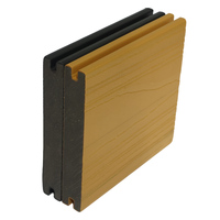 Nouveau revêtement de terrasse composite creux WPC moderne de 18 mm, résistant à l'eau, co-extrudé, facile à installer, pour entrepôt