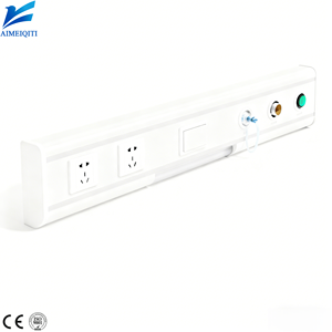 Unité de fixation murale pour équipement de gaz médical sur lit d'hôpital avec sorties d'air, d'oxygène et de vide pour les lits de soins intensifs - Product Image 2